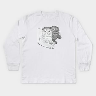 Cleo and Jack B&W Kids Long Sleeve T-Shirt